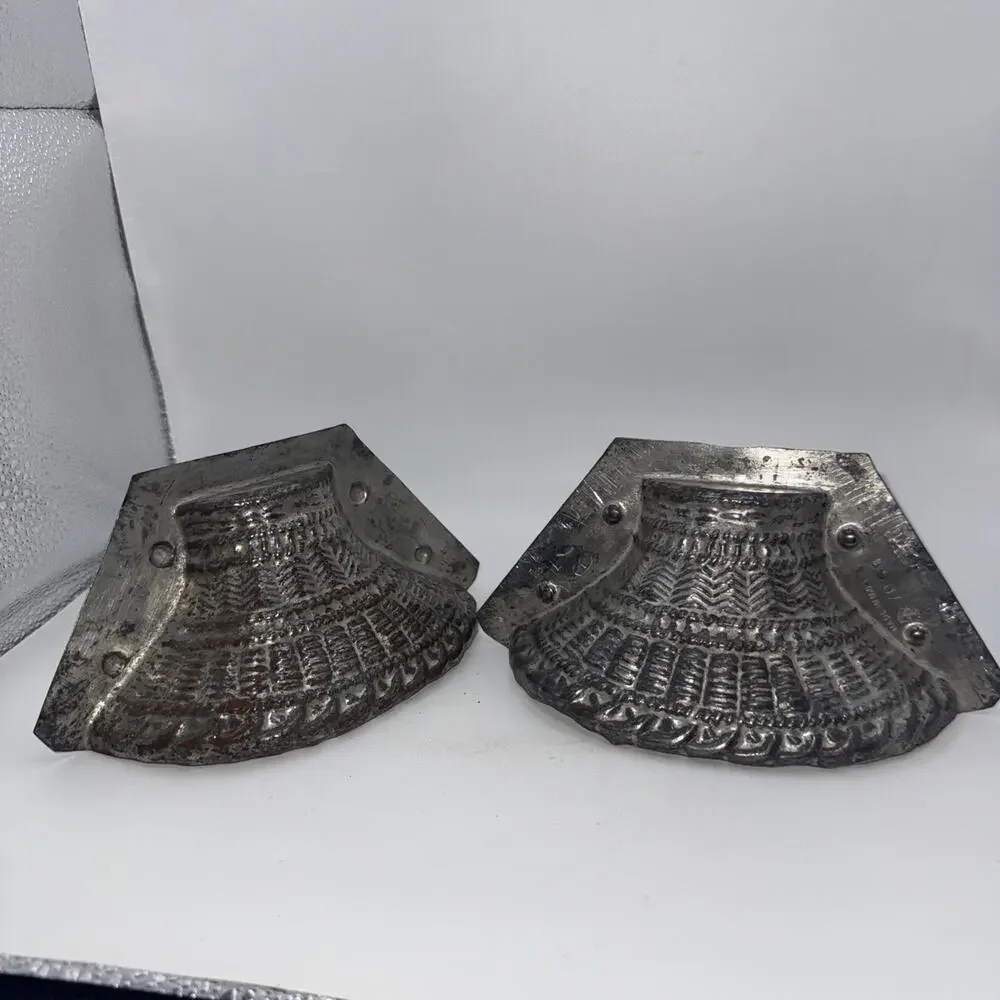 Vintage Easter Basket Chocolate Mold #7066 Metal Tin Nice Details 5- 3/4 